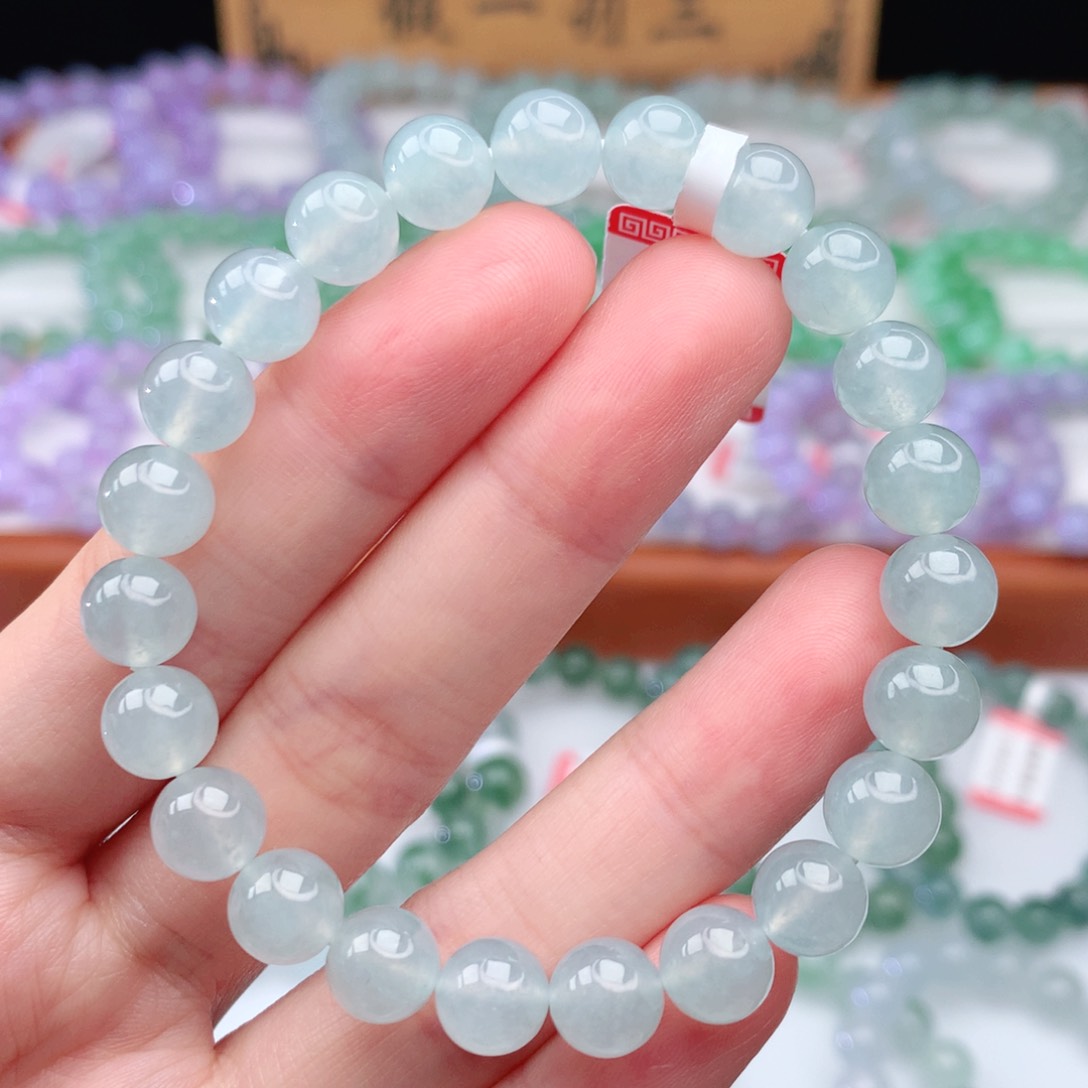 翡翠手链未镶嵌翡翠8mm