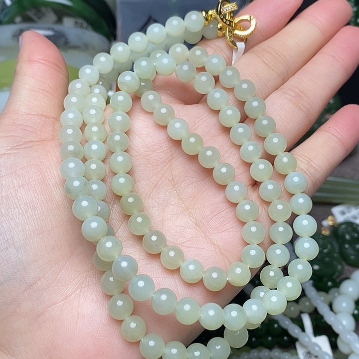 和田玉未镶嵌手链