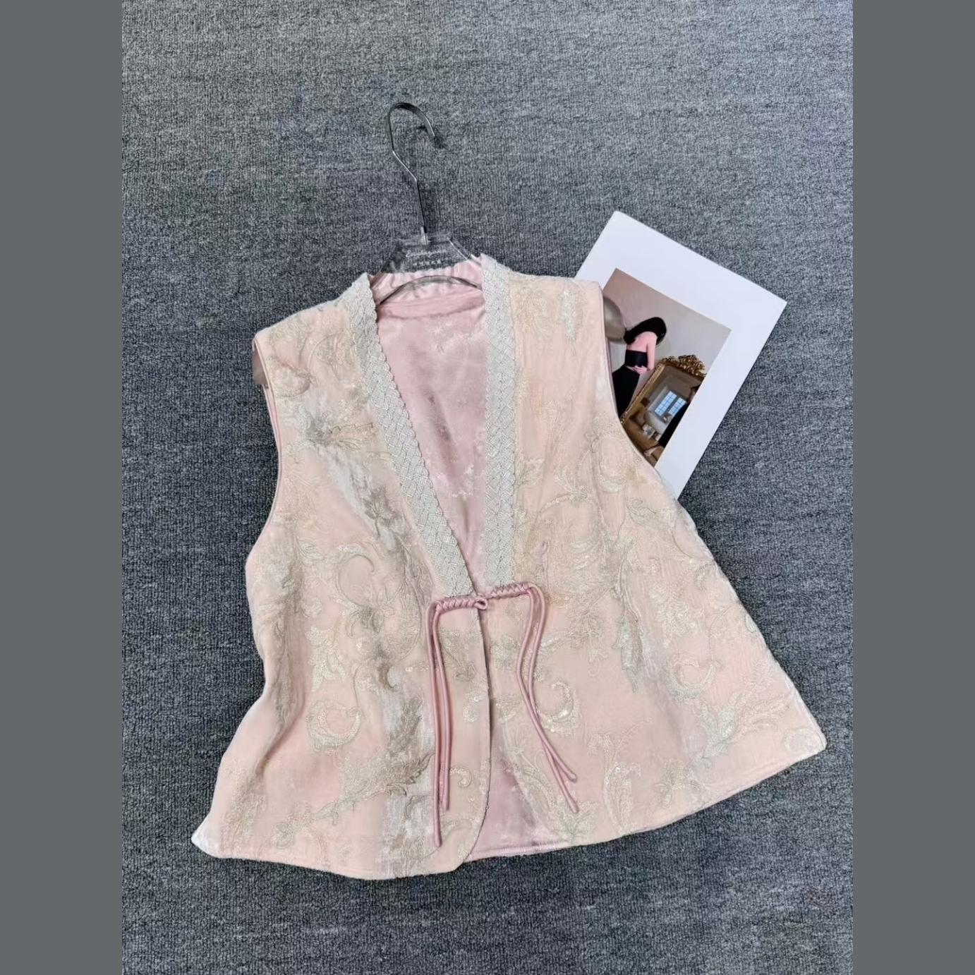 6486秋冬新品2025年优雅女人丝绒马甲