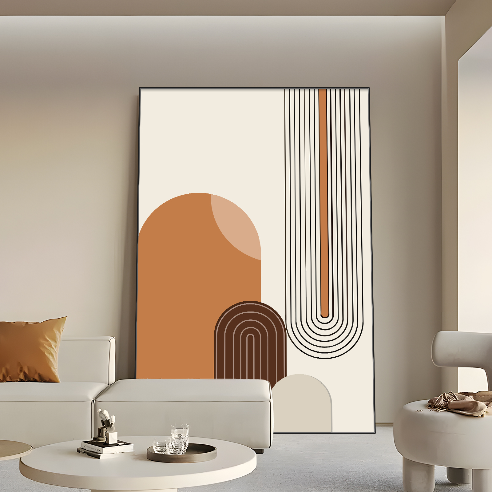 客厅沙发背景墙装饰画入户玄关壁画落地画轻奢抽象餐厅挂画高级感