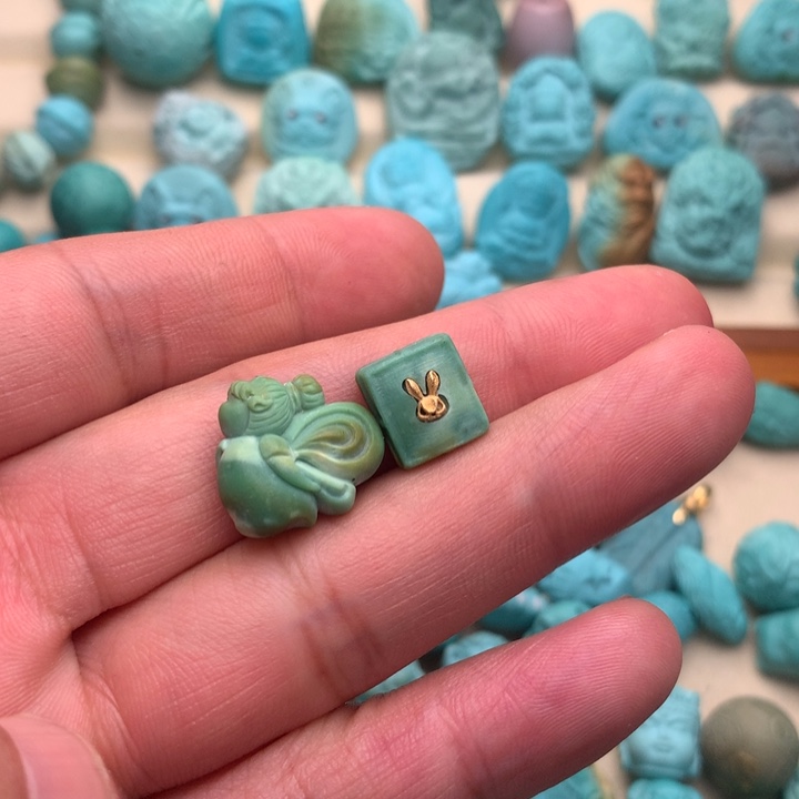 绿松石珠宝奇石未镶嵌