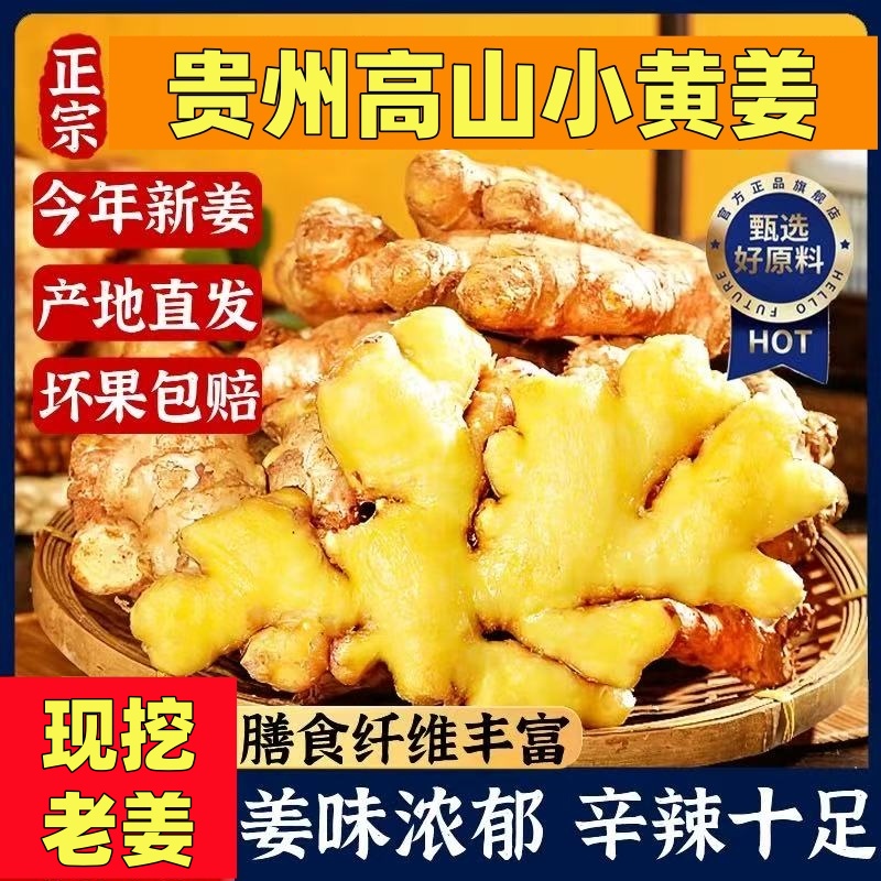 【现挖小黄姜】贵州正宗小黄姜新鲜小黄姜土姜生姜今年老姜商品图