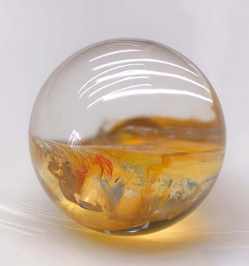 天然水晶球胶花未镶嵌28.7 mm