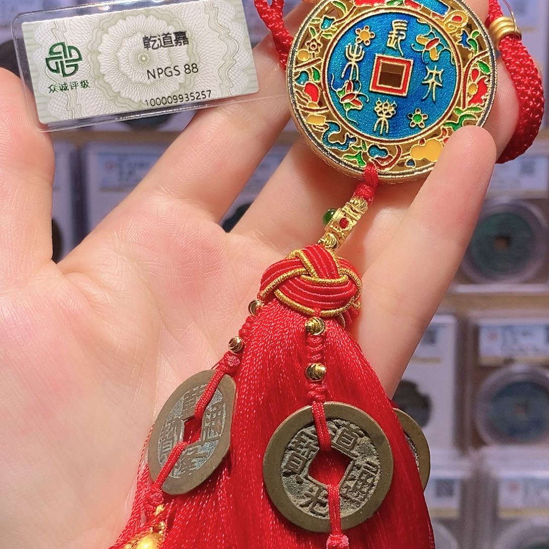 铜乾道嘉 景泰蓝 精编挂饰 5257