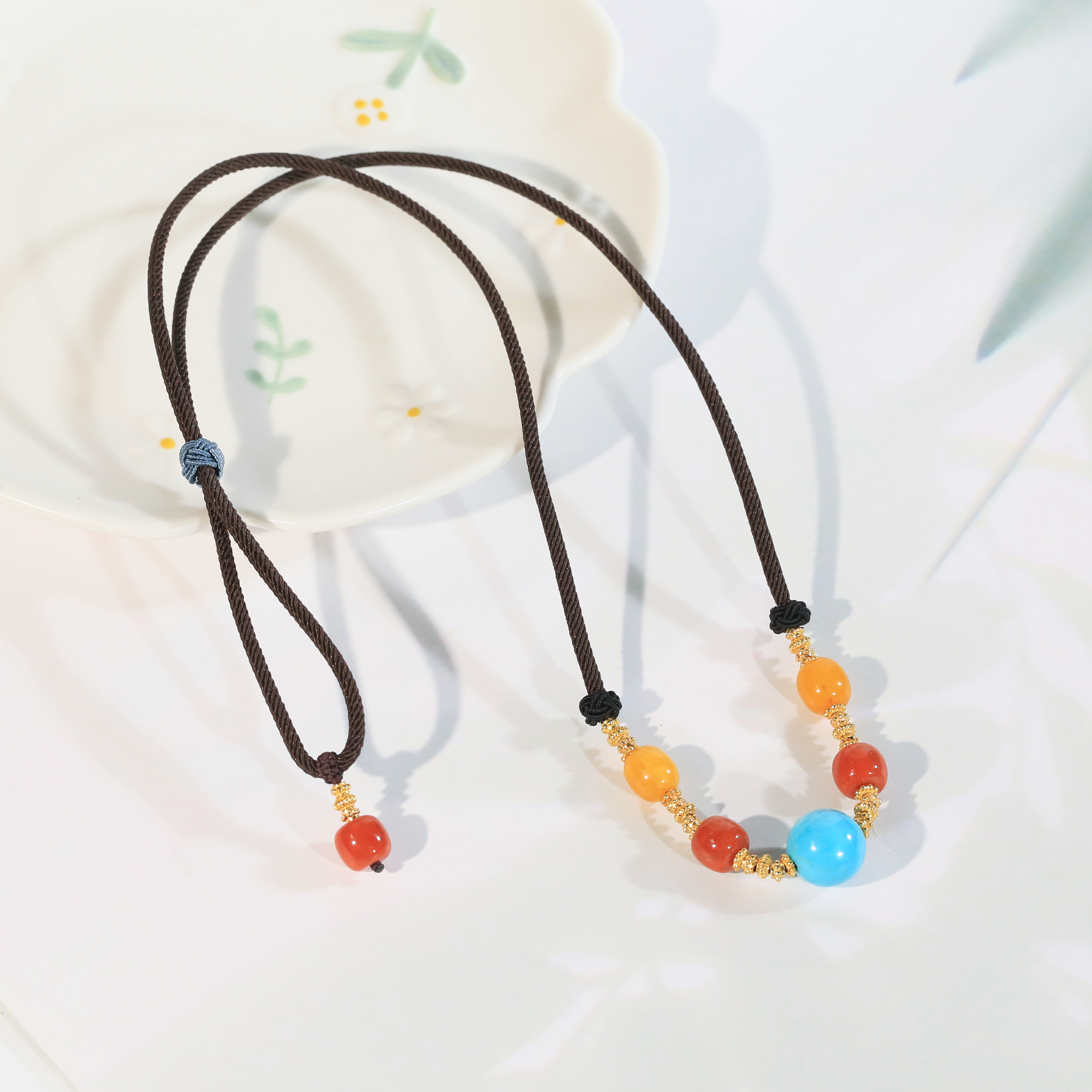 【杨杨专属】安曼博S925银绿松石美松项链 约12mm XZ0590BZ