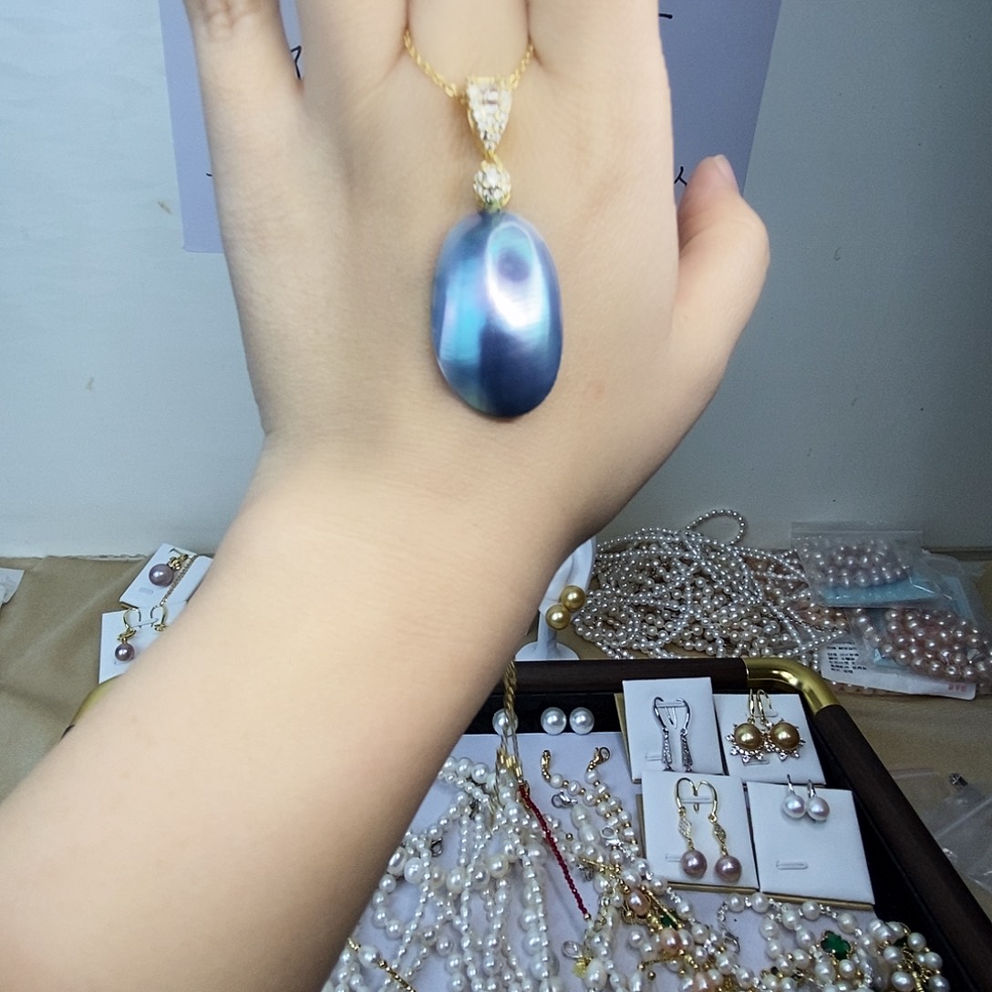 颈饰淡水珍珠合金