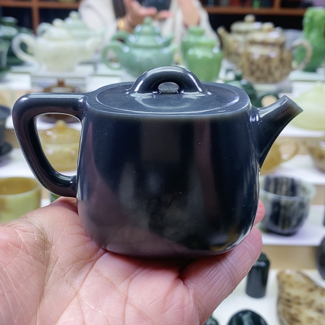 和田玉茶壶未镶嵌160ml