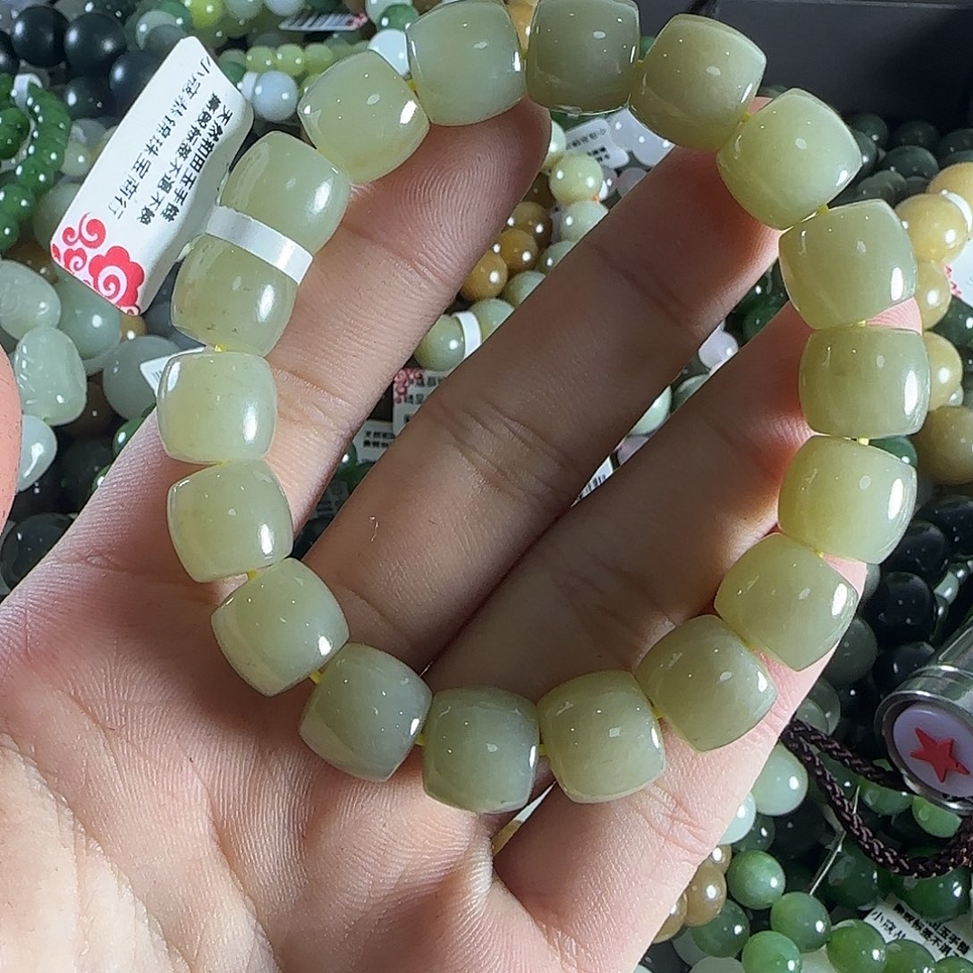 和田玉手链未镶嵌25