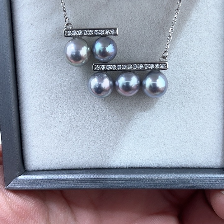 海水珍珠颈饰银S925镶嵌