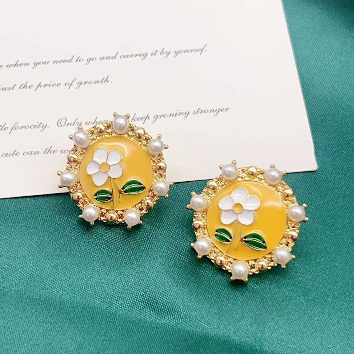 合金耳饰 复古小众气质轻奢时尚可爱百搭法式甜美少女简约A018