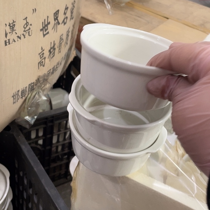 瓷片强化瓷小炖盅3个