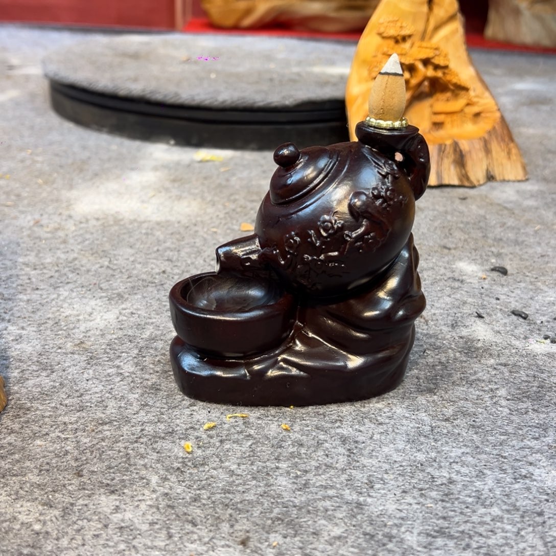 柏木（崖柏）黑檀木雕