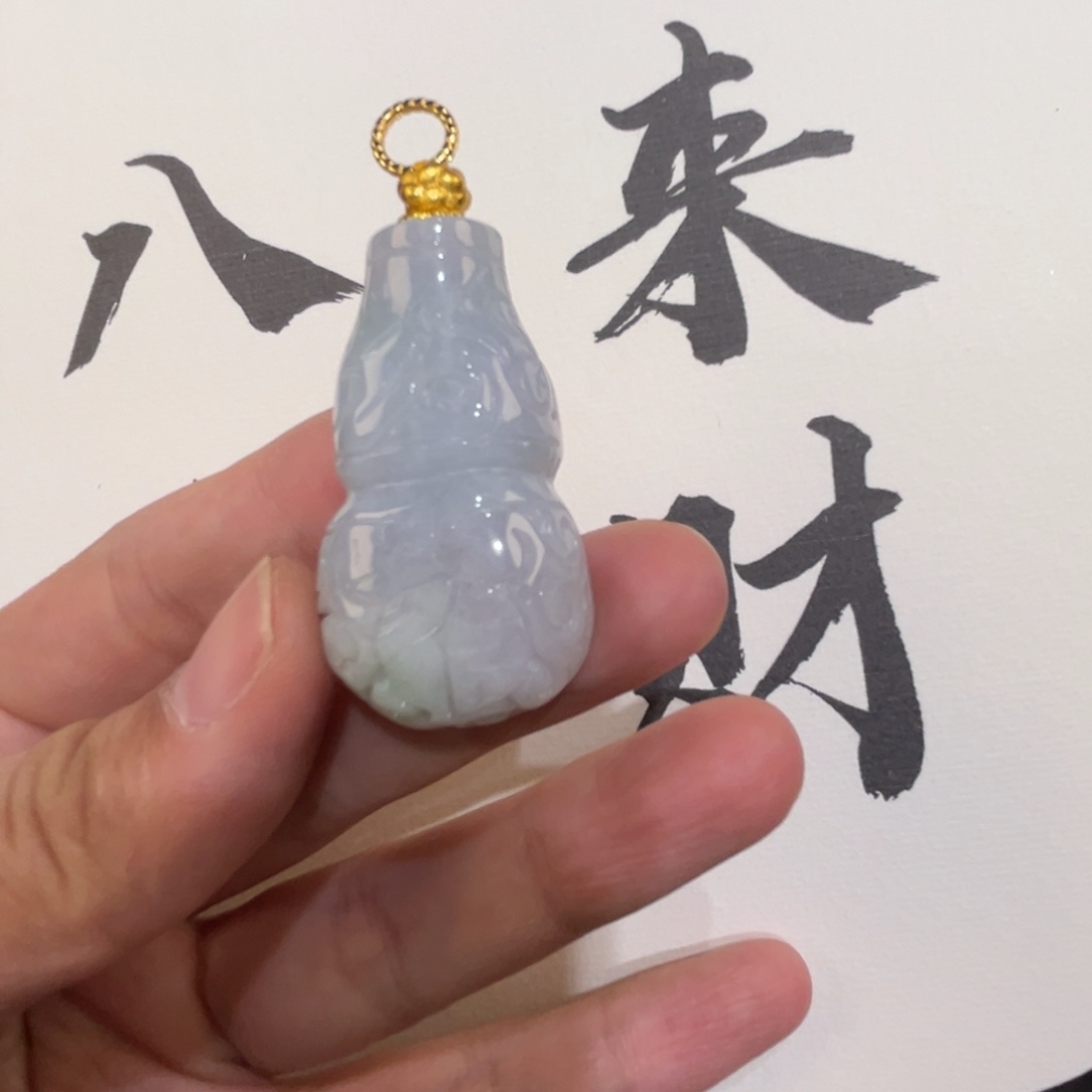 翡翠未镶嵌吊坠(赠链)代编织
