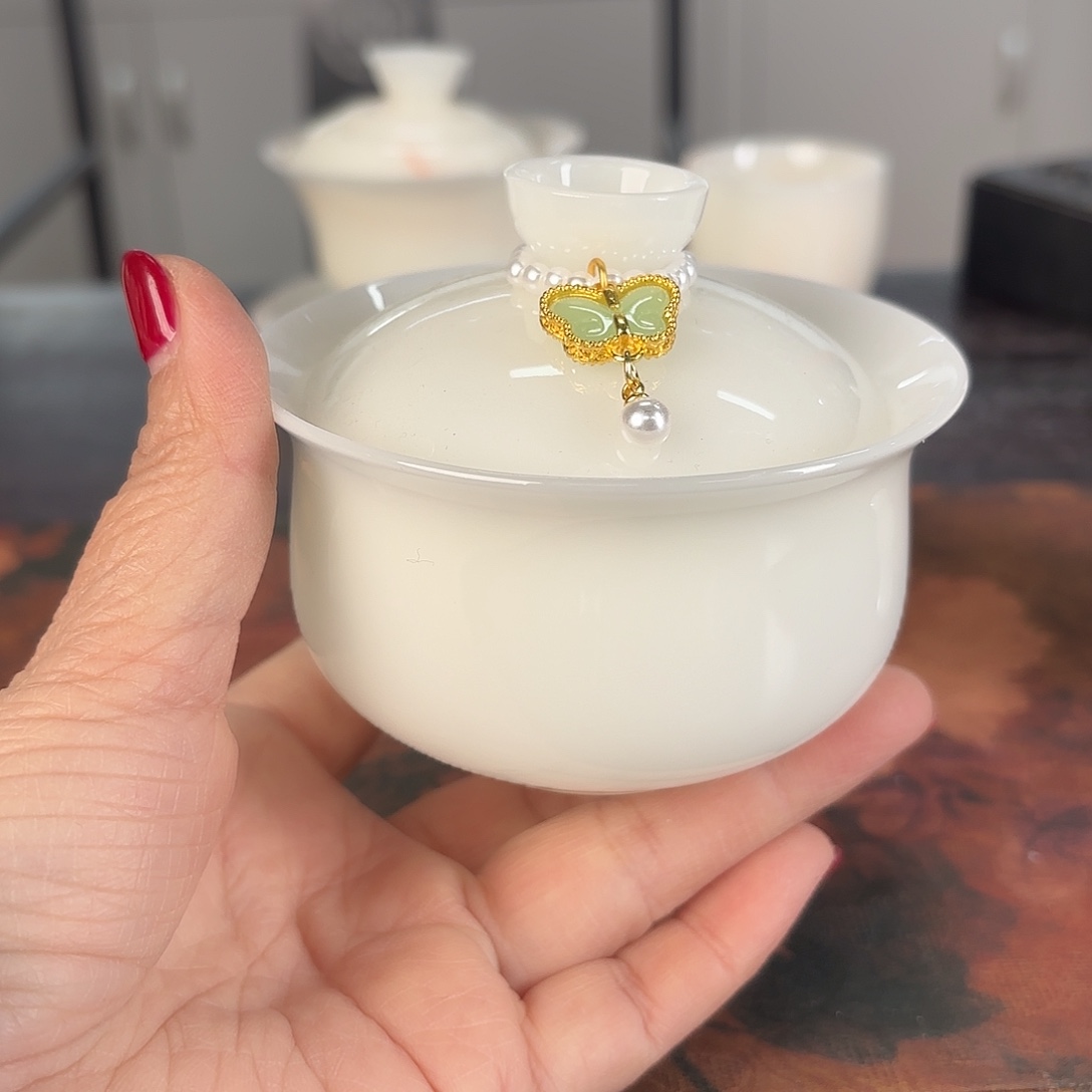 龙泉云间青瓷小米茶器