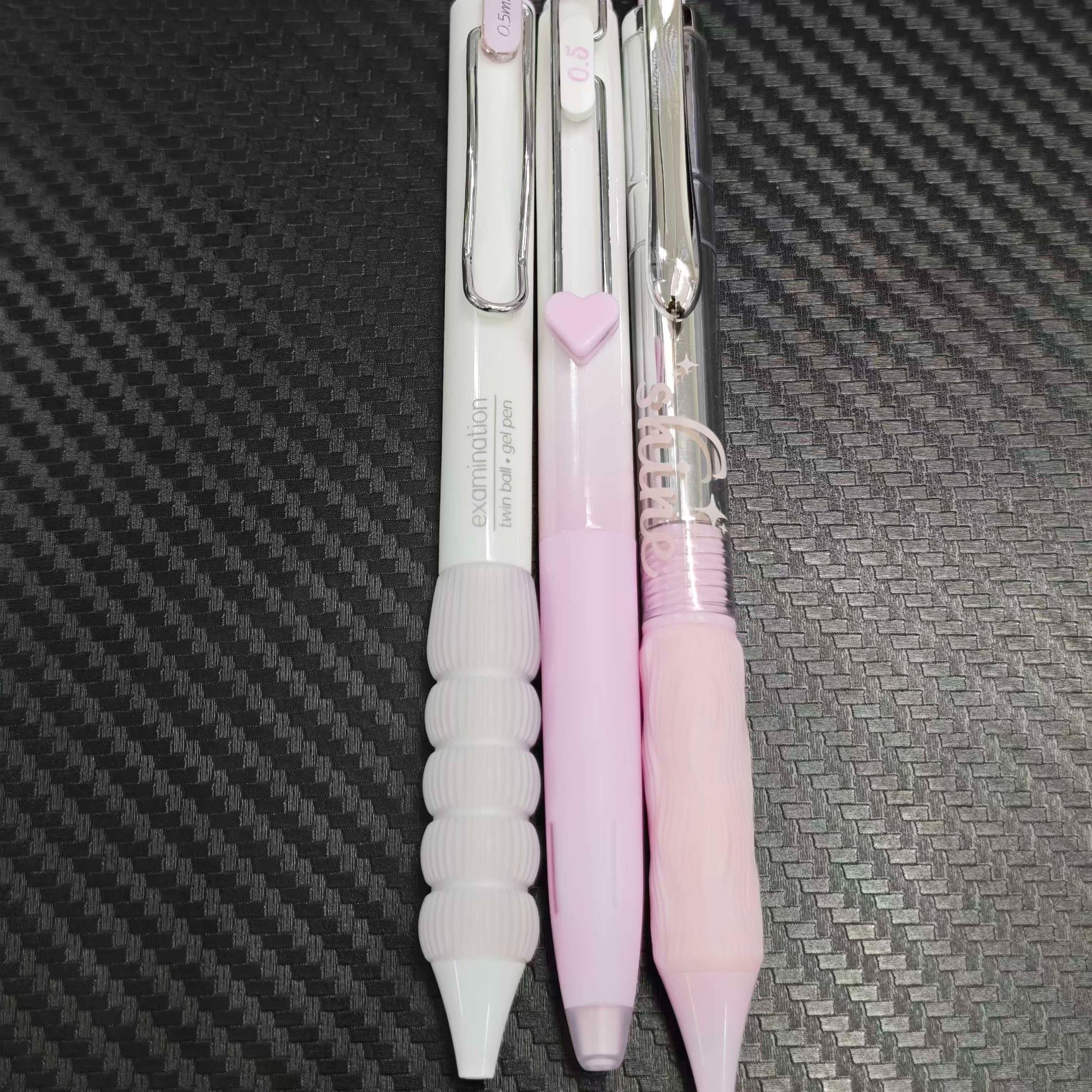 【发3支-粉杆（黑）】【闪耀的你+专属心动（樱花粉）+精工996】