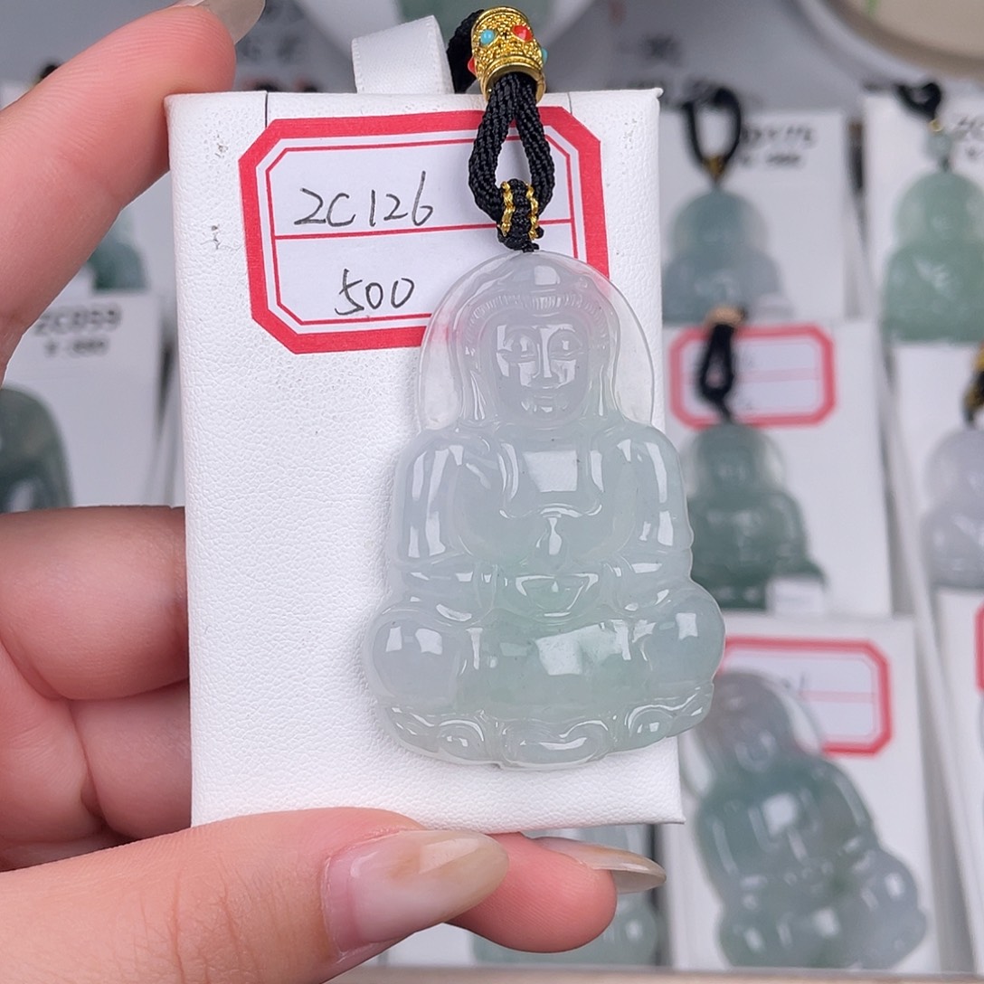 翡翠未镶嵌颈饰zc126