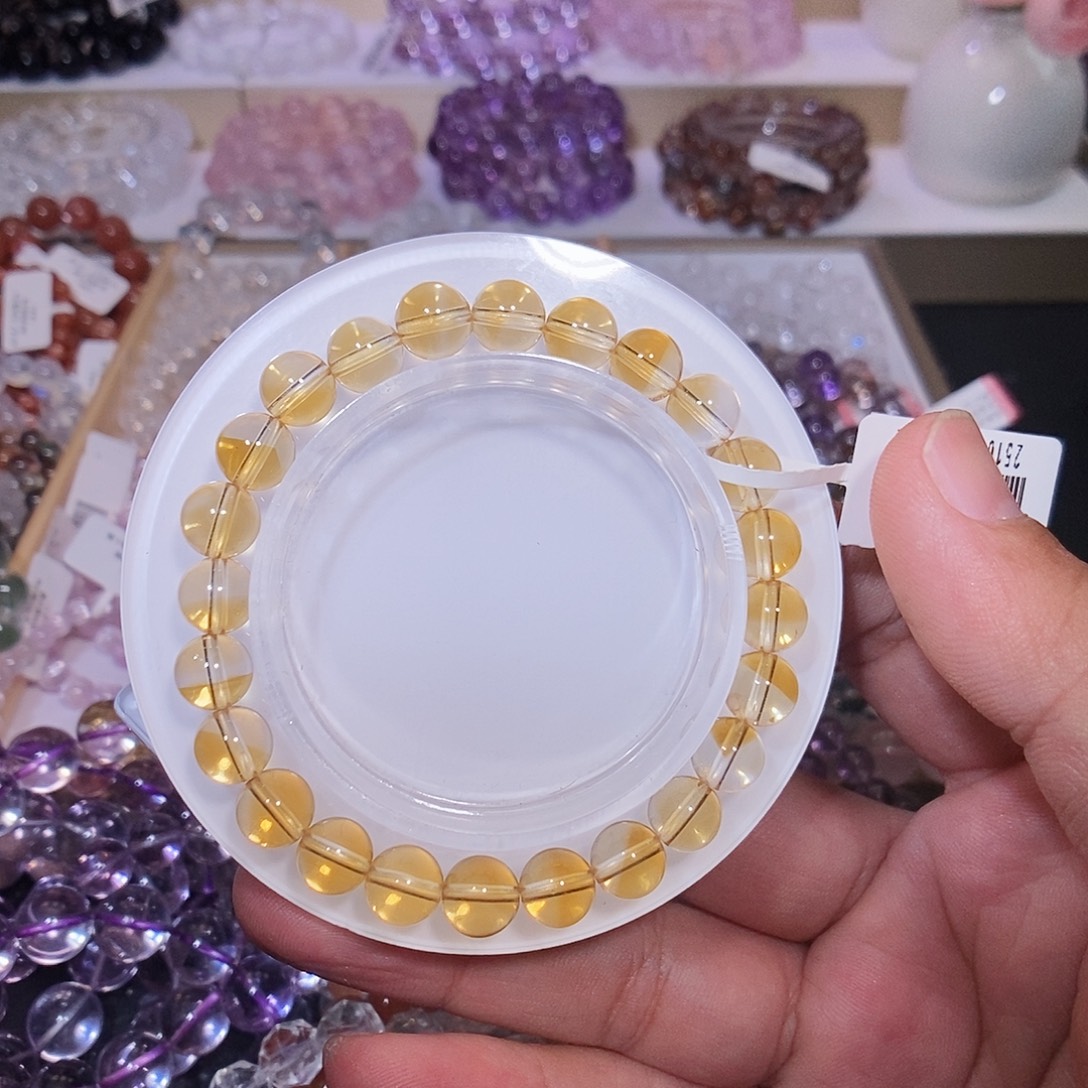 手链未镶嵌水晶巴西黄水晶8.3mm