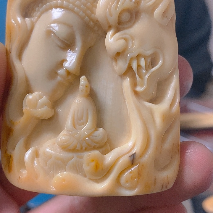 天然猛犸牙雕刻残次品