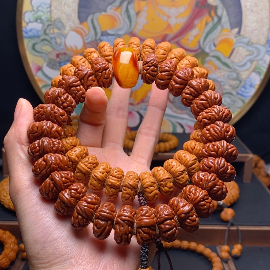 手串桃核龙纹桃核大肠