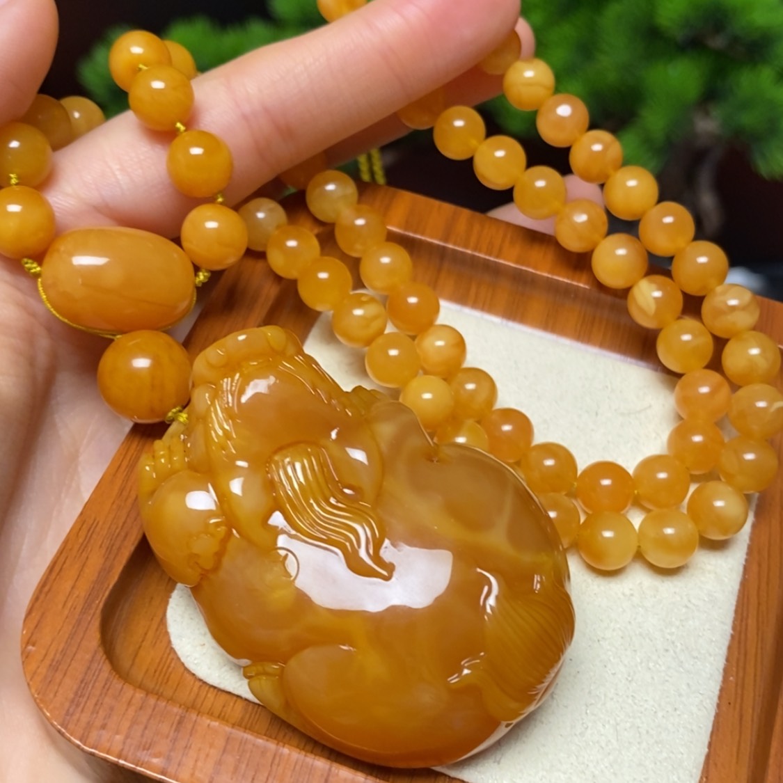【闪购商品】蜜蜡颈饰未镶嵌项链