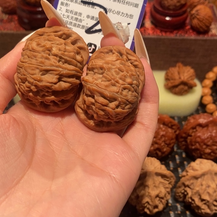 文玩核桃吊坠我**素磨盘