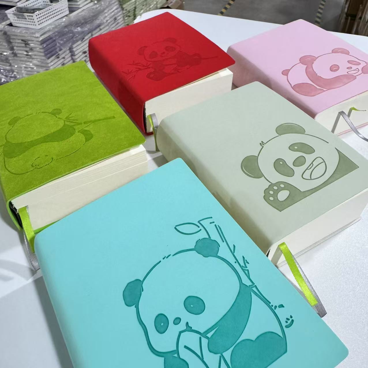 a6熊猫巨厚笔记本本子空白旅行盖章本集章本素描画画本学生绘画本