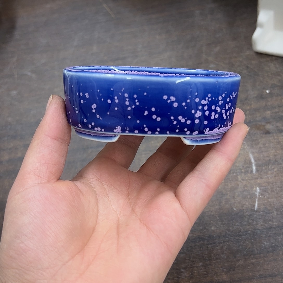 紫砂花盆338号微瑕10/8/3cm