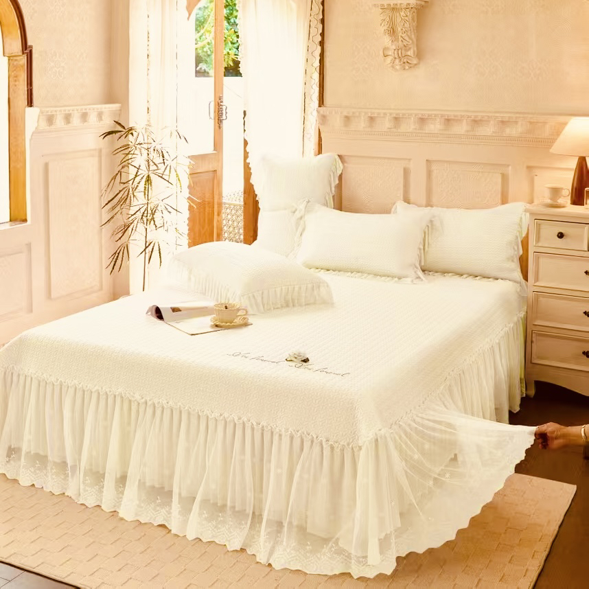 小仙女床裙A类母婴级高分子PE凉感冰岛凉席冰豆豆升级冰丝软凉席