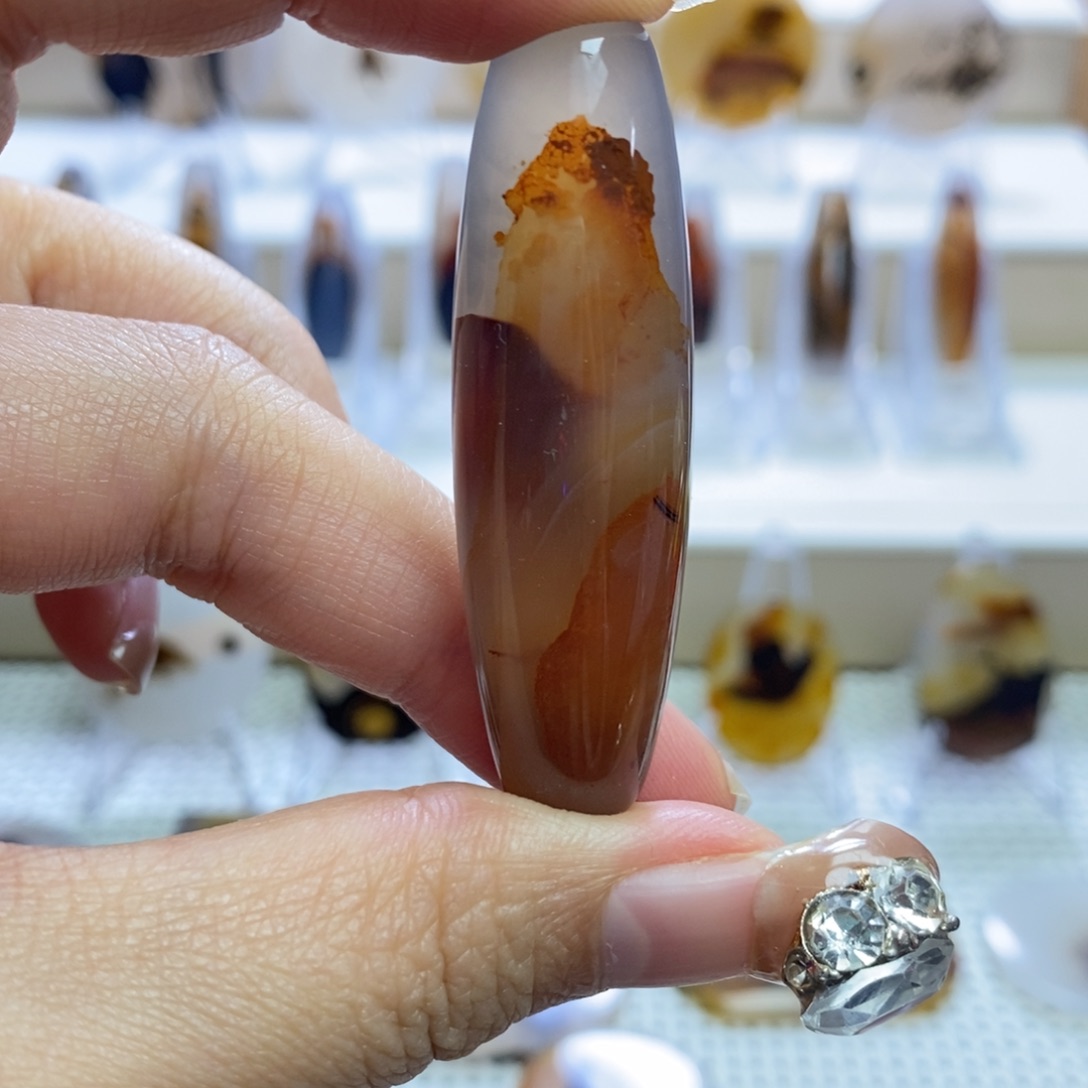 玛瑙/玉髓未镶嵌吊坠(不含链)