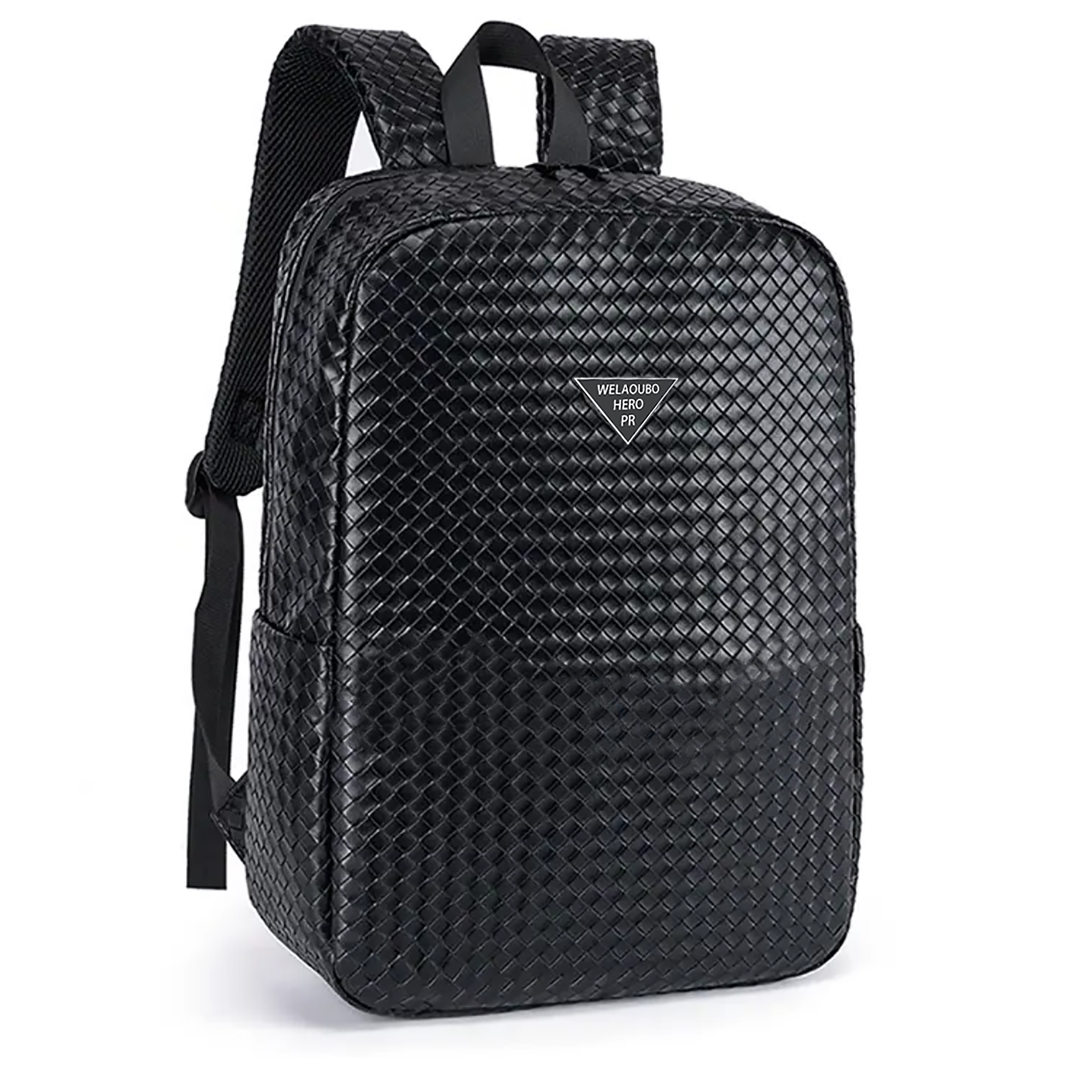 （豹哥补贴）802新款编织双肩背包2025大容量电脑包男学生时尚199