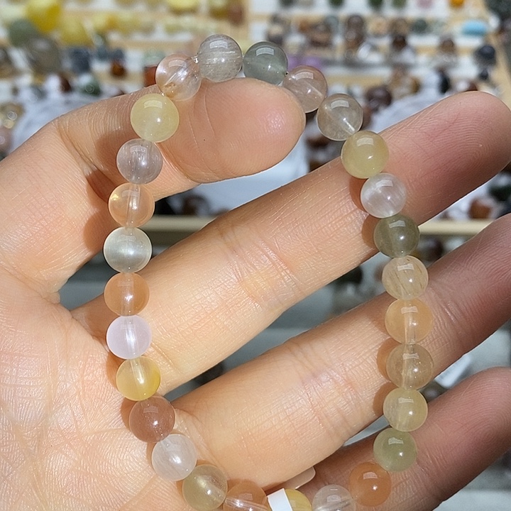 水晶手链未镶嵌多宝兔毛