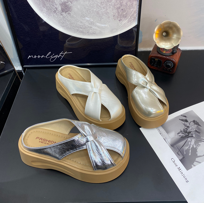 tymoke帅老板~2025新款法式晚晚风包头博肯凉拖鞋女外穿