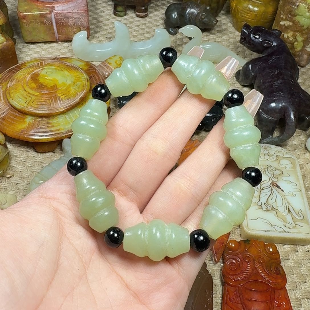 白玉菩提吊坠挂件