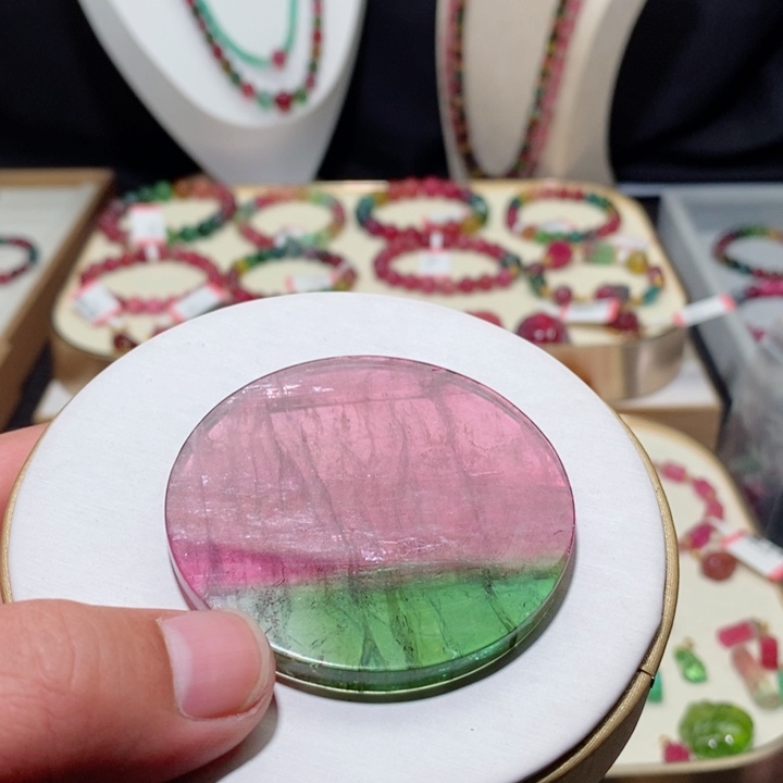 碧玺吊坠(不含链)未镶嵌刘*俞碧玺吊坠