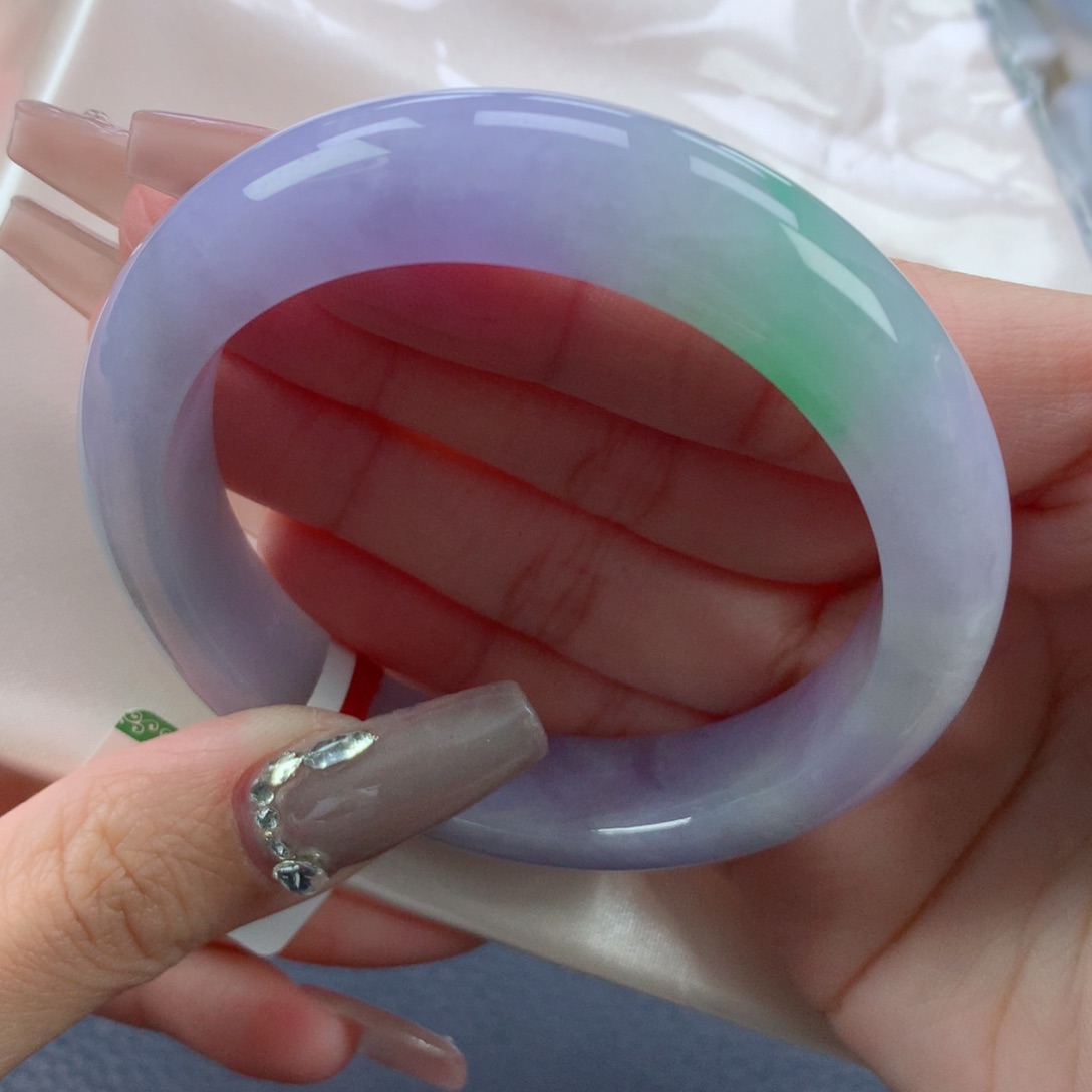 翡翠手镯未镶嵌55.6正圈