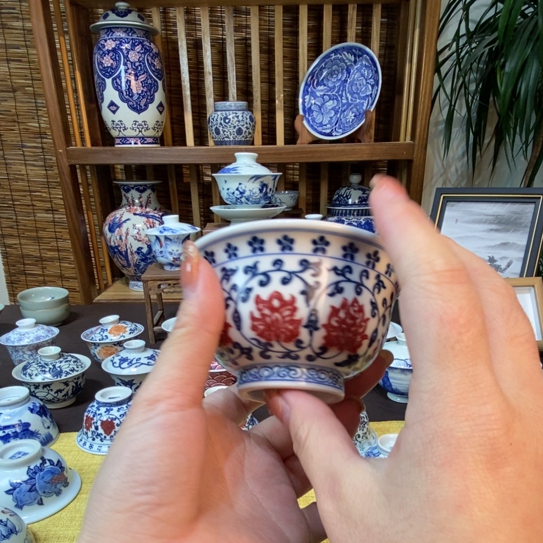 景德镇陶瓷手工茶手绘