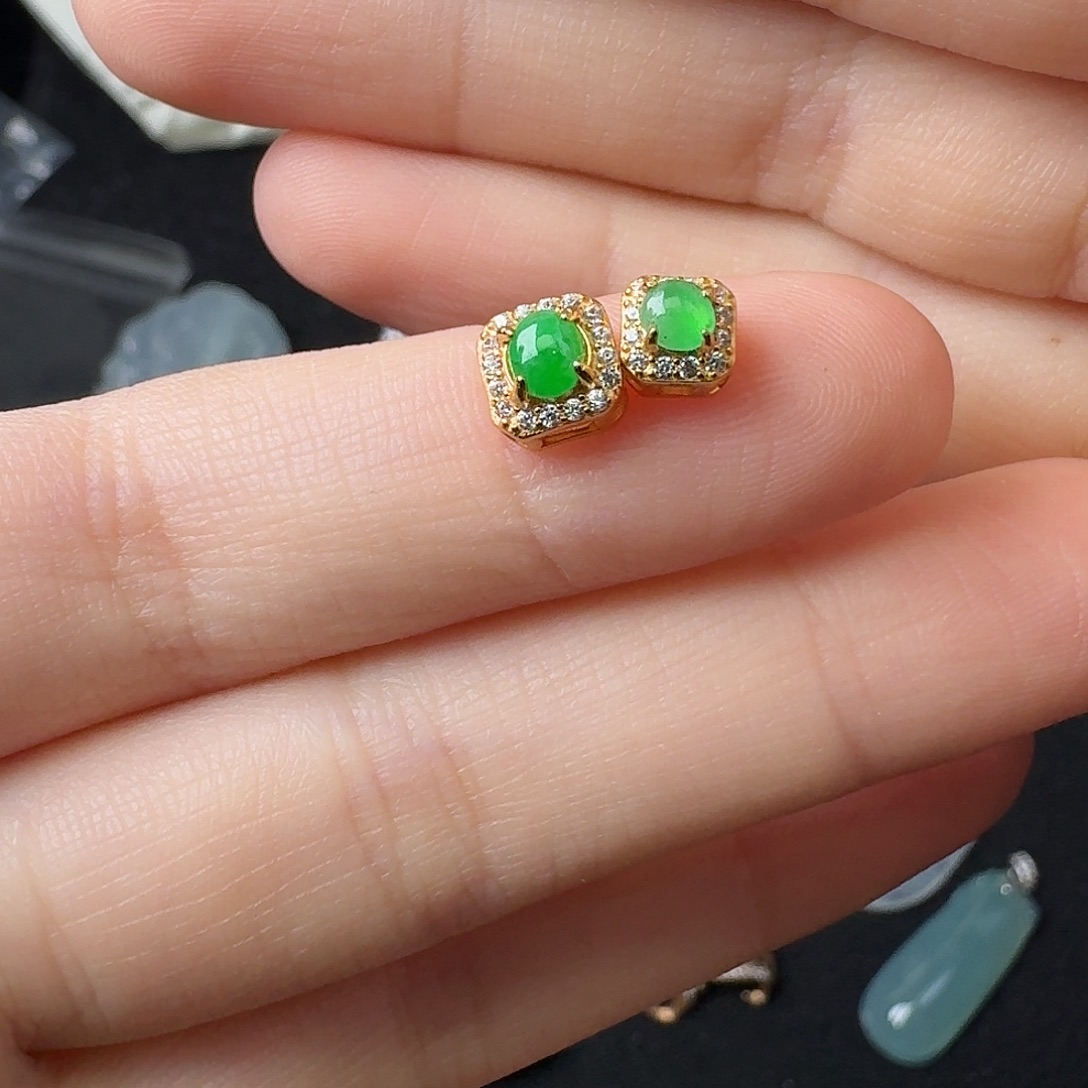 翡翠银S925镶嵌手链