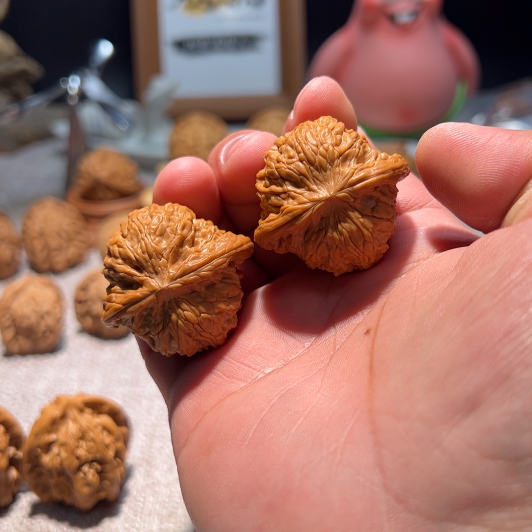 文玩核桃把件不***东全品38磨盘