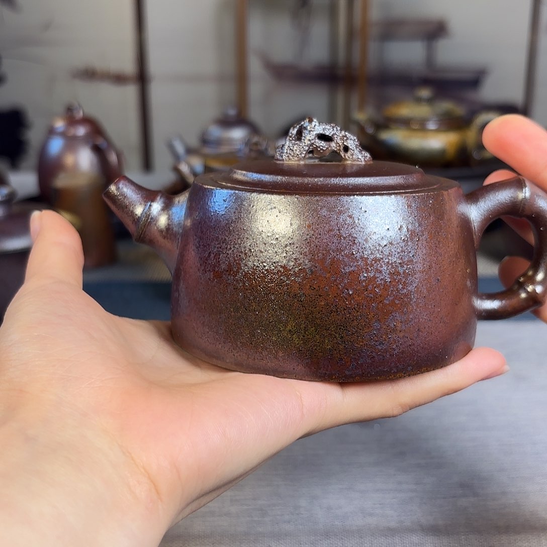 茶壶紫砂柴烧紫砂壶井栏