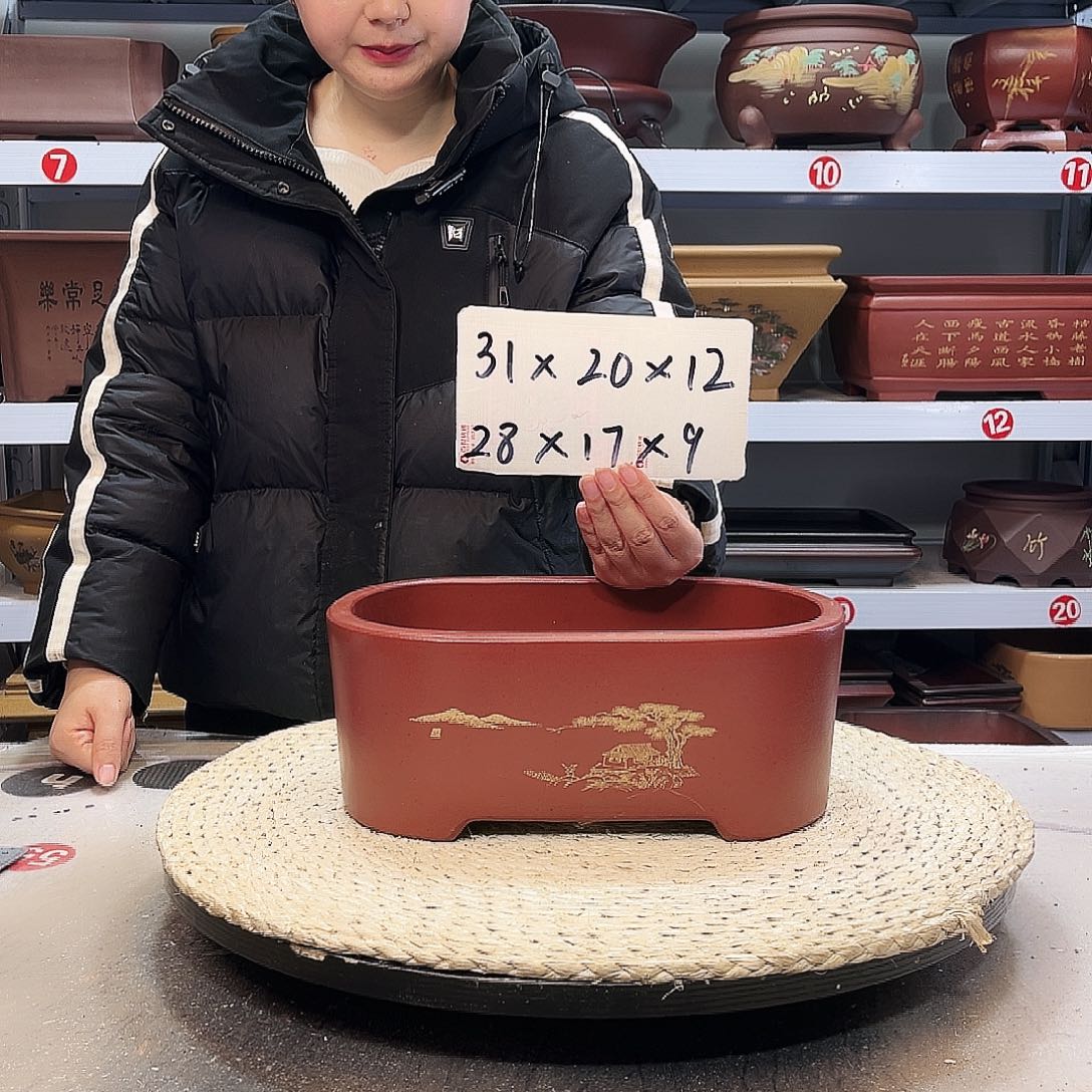 紫砂花盆紫砂花盆