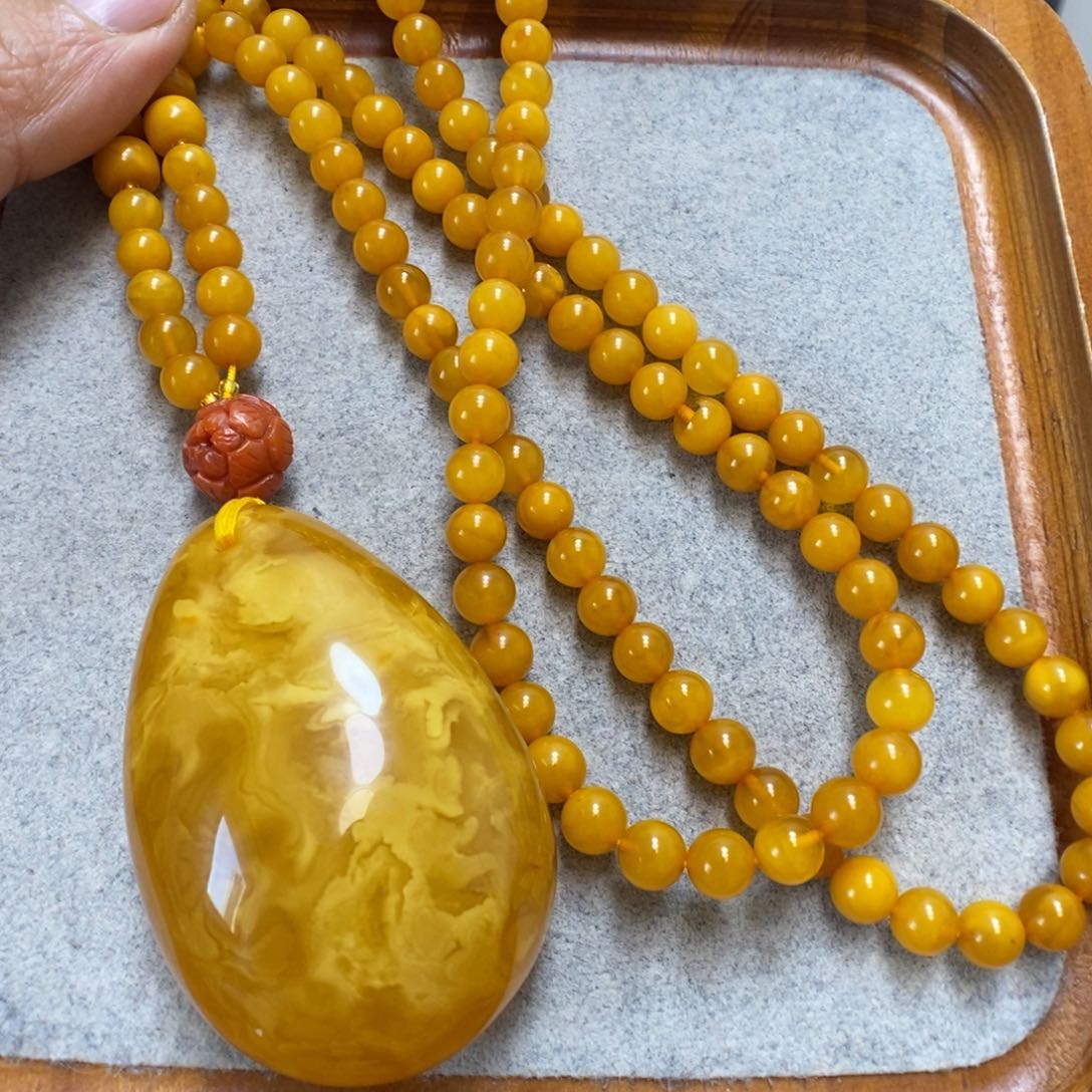 未镶嵌颈饰蜜蜡蜜蜡