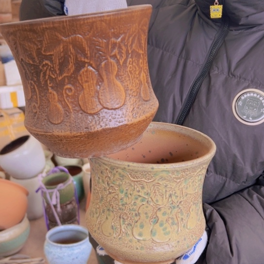 紫砂花盆高18口20————-