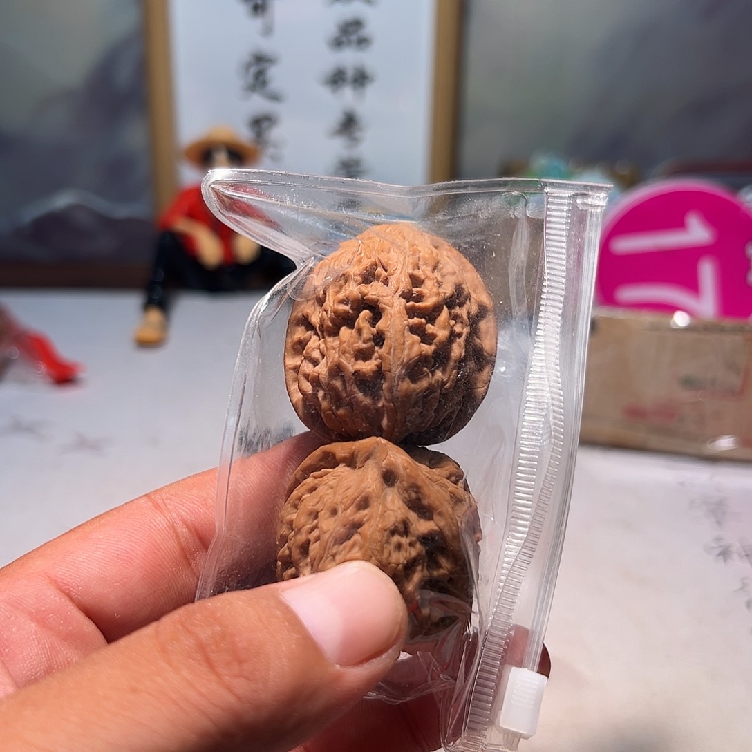 打***吧文玩核桃，粉色17号