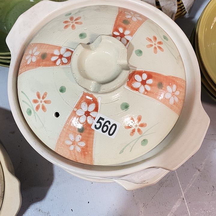 瓷片磁州窑可干烧大砂锅口径24厘米高度9厘米