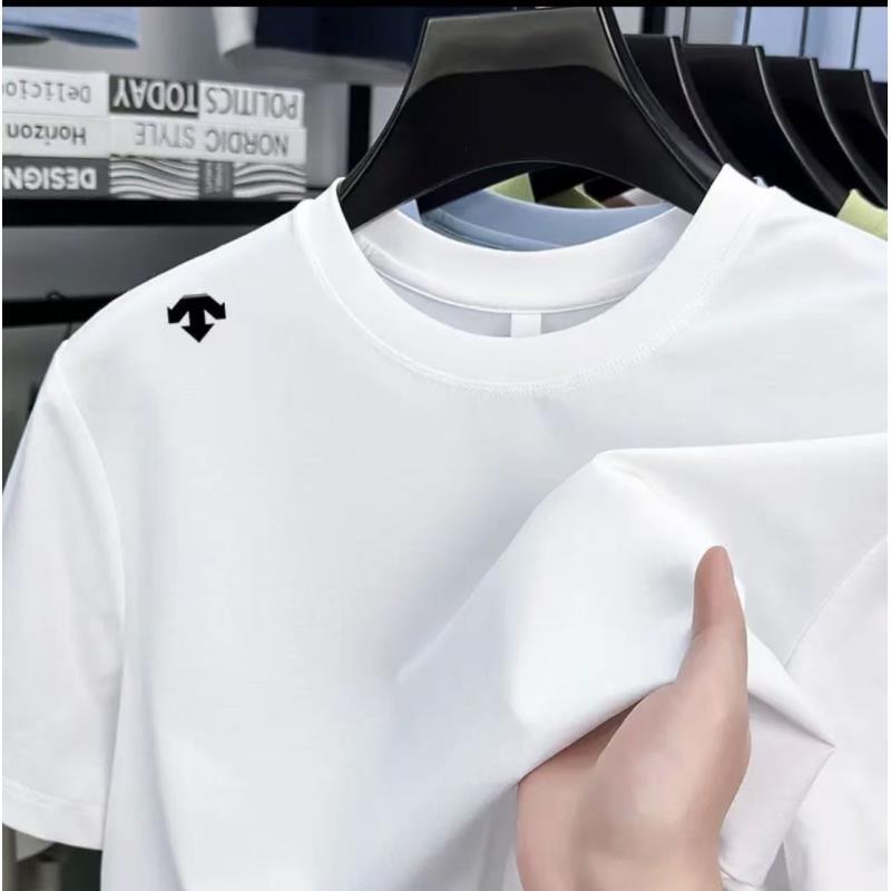 迪家【奥莱专区】原标发货圆领夏季薄款纯色运动短袖T恤