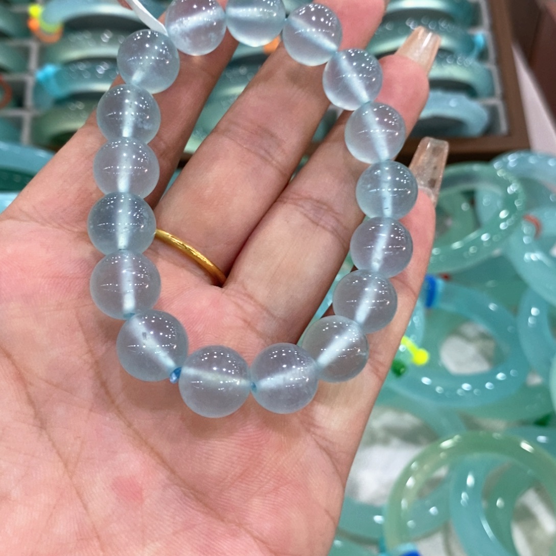 未镶嵌蛇纹石玉手串