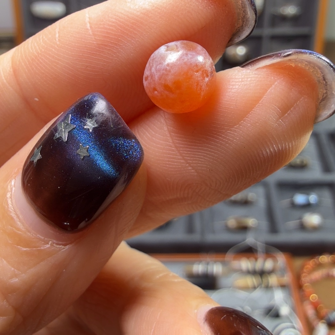 石英质玉未镶嵌奶皮7.4