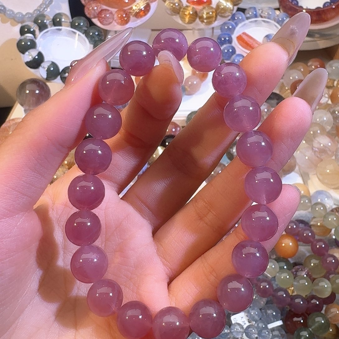 水晶手链未镶嵌天然巴西马粉手串2