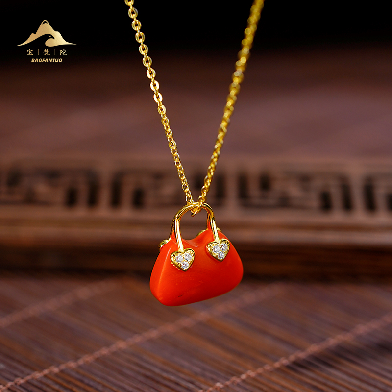 宝梵陀南红吊坠【扣肉推荐】4892