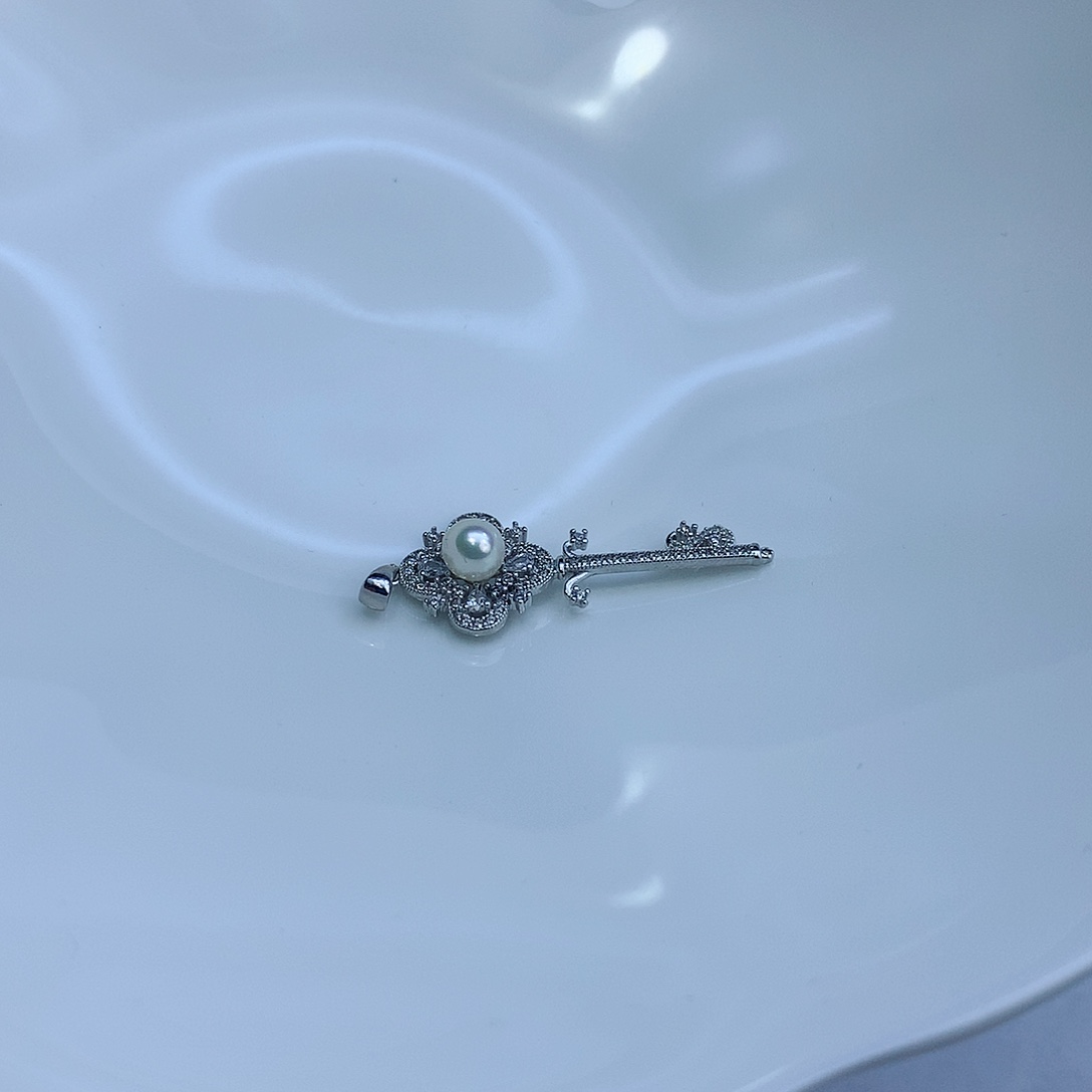 海水珍珠颈饰银S925镶嵌